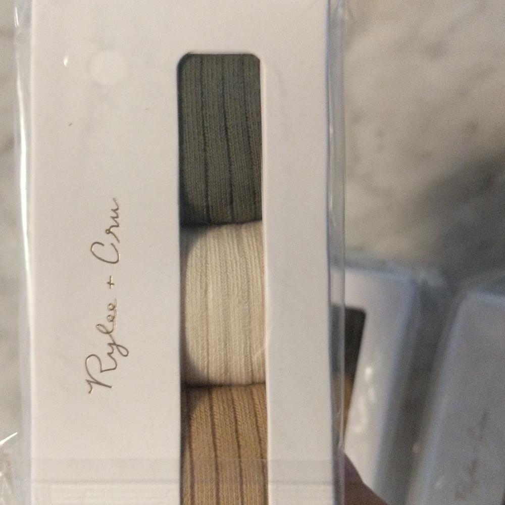 NWT Rylee and Cru Solid Ribbed Knee Sock Sets - Picture 2 of 10